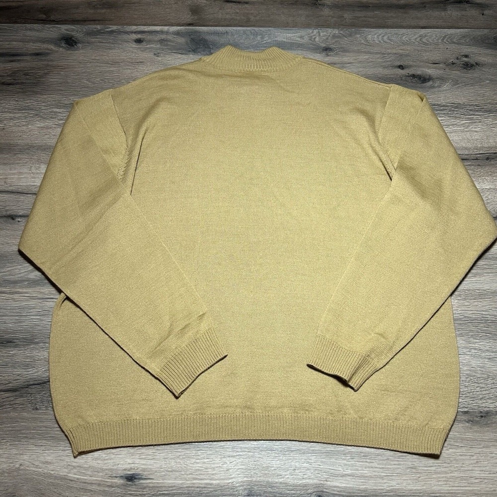 Vintage Irvine Park Gold Wool‎ Blend Turtleneck Sweater Size XL soft